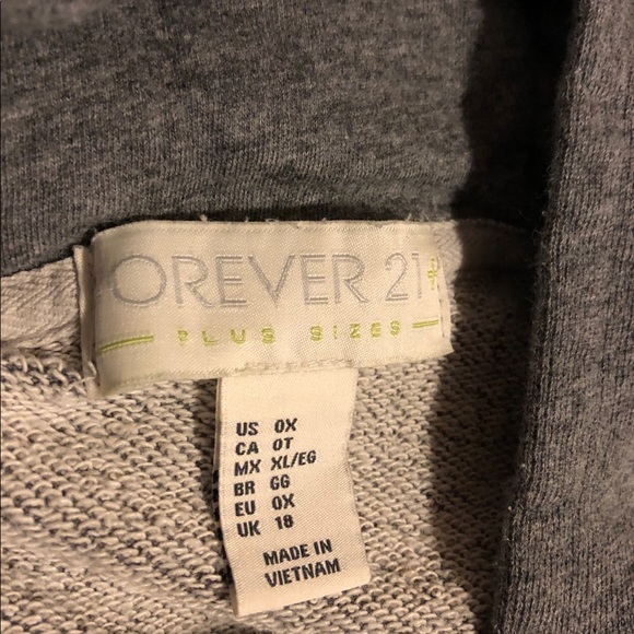 Lot of 2 Forever21 cropped hoodies L BNWT - Picture 3 of 6